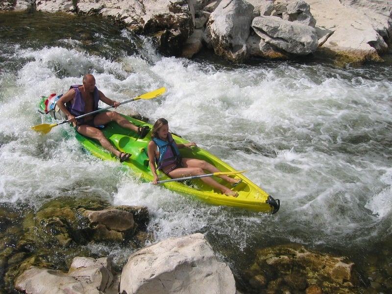 Descente des Gorges de l'Ardèche en canoë-kayak